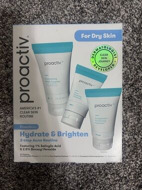 Proactiv Hydrate & Brighten 3-Step Acne Routine - White/Teal